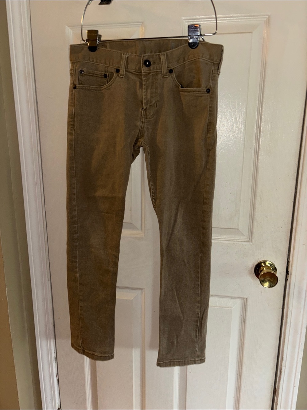 Bullhead khaki color Slim Straight jeans Pants size 30x30